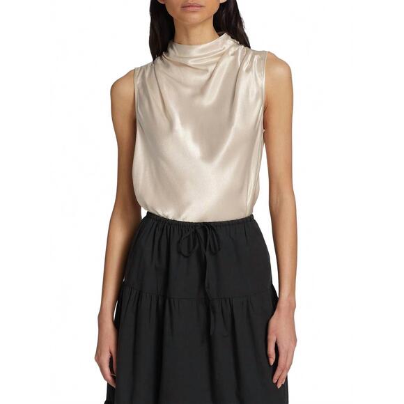 NEW RAILS kaleen sleeveless top in mink